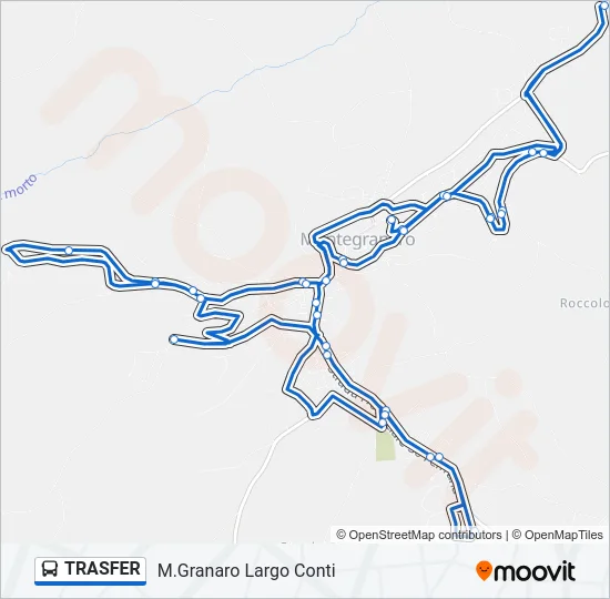 Percorso linea bus TRASFER