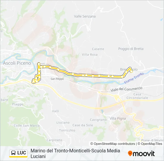 LUC Bus Line Map