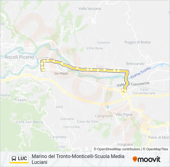 LUC Bus Line Map
