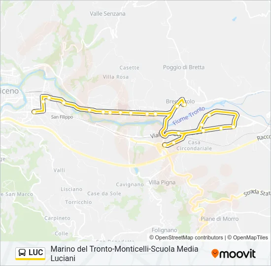 LUC Bus Line Map