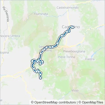 CONTRAM Bus Line Map