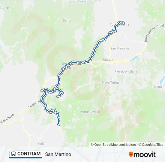 CONTRAM Bus Line Map