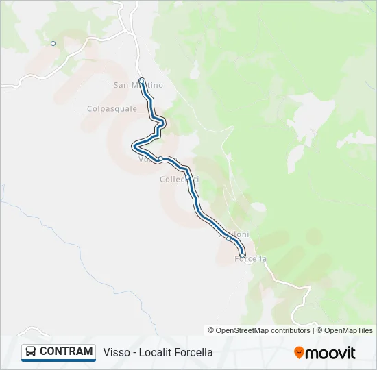 CONTRAM Bus Line Map