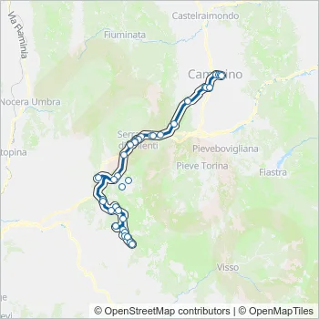 CONTRAM Bus Line Map