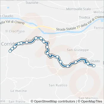 CONTRAM Bus Line Map