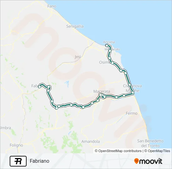R Train Line Map