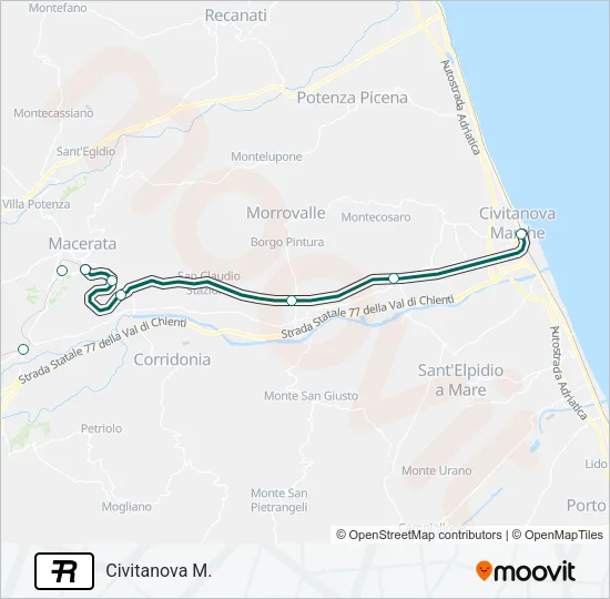 R Train Line Map