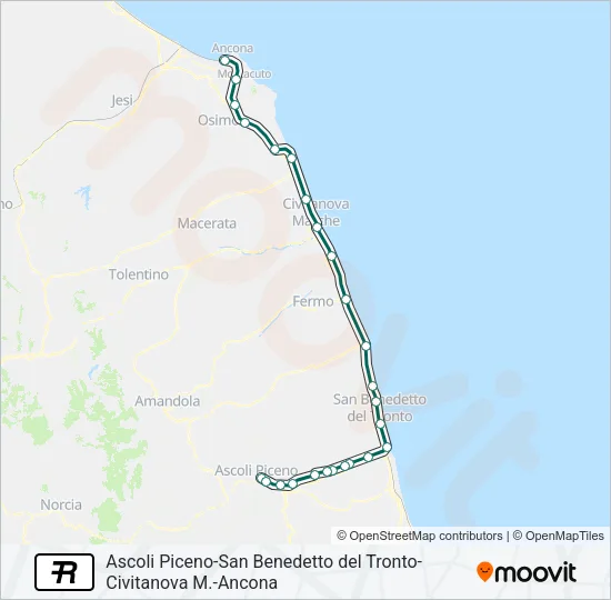 R Train Line Map