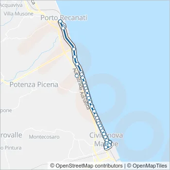 CONTRAM Bus Line Map