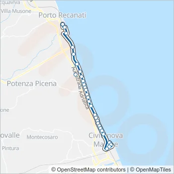CONTRAM Bus Line Map