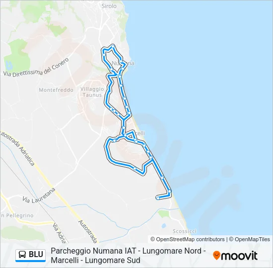 BLU Bus Line Map