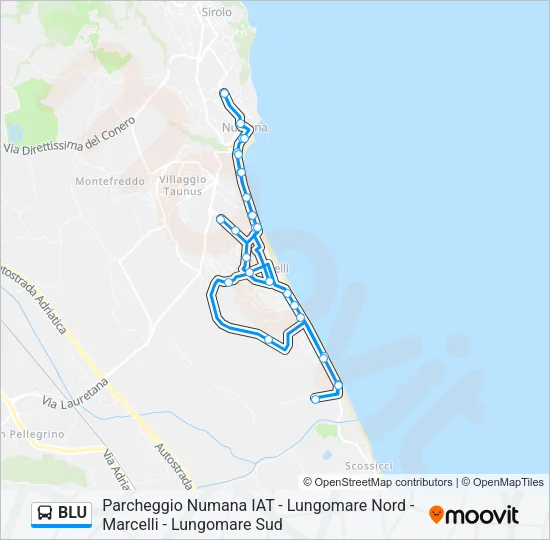 BLU Bus Line Map