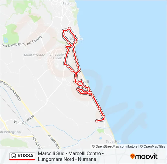 ROSSA Bus Line Map