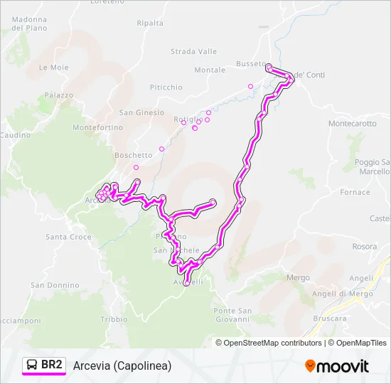 BR2 Bus Line Map