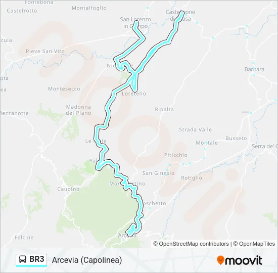 BR3 Bus Line Map