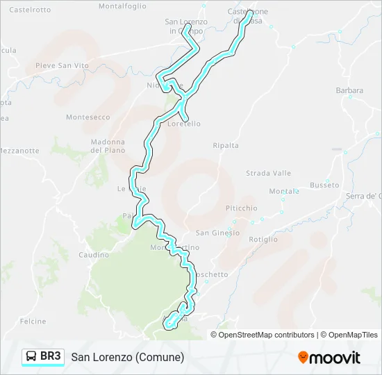 BR3 Bus Line Map