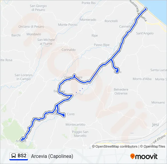 BS2 Bus Line Map
