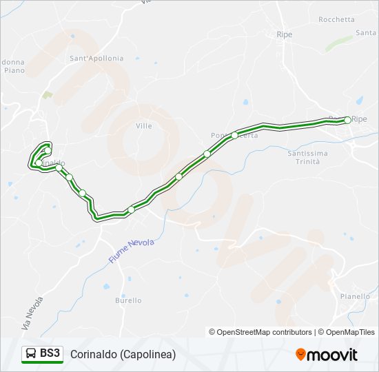 BS3 bus Line Map