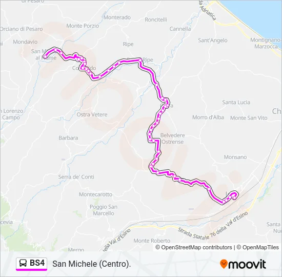 BS4 Bus Line Map