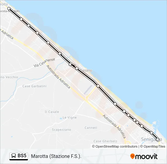 BS5 Bus Line Map
