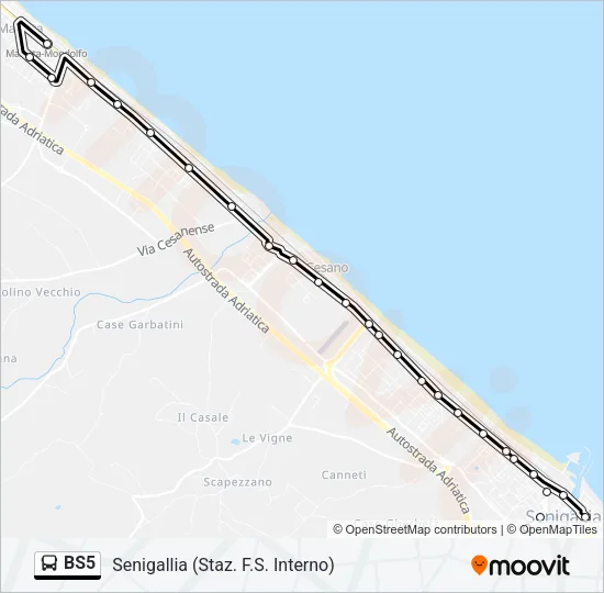 BS5 Bus Line Map