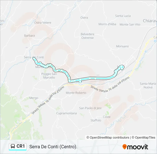 CR1 Bus Line Map