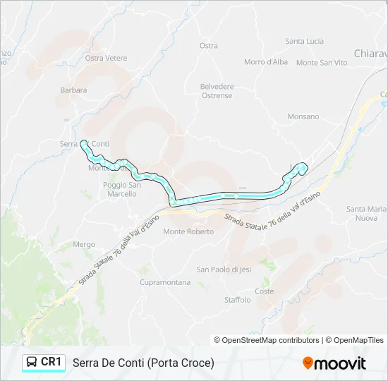 CR1 Bus Line Map