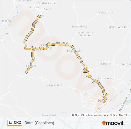 CR2 Bus Line Map