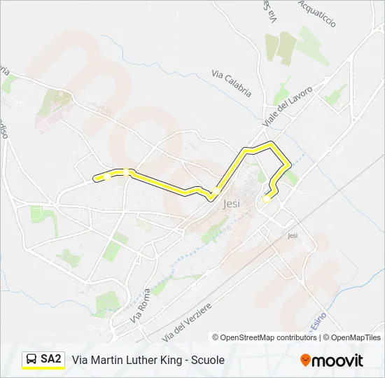 SA2 Bus Line Map