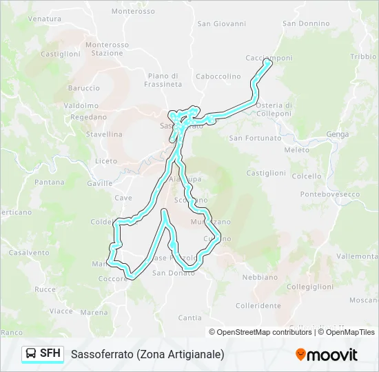 SFH Bus Line Map