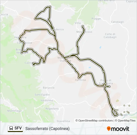 SFV Bus Line Map