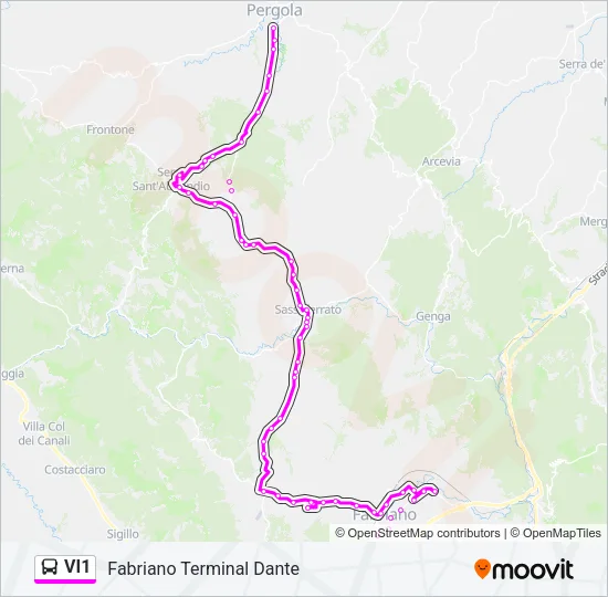 VI1 Bus Line Map