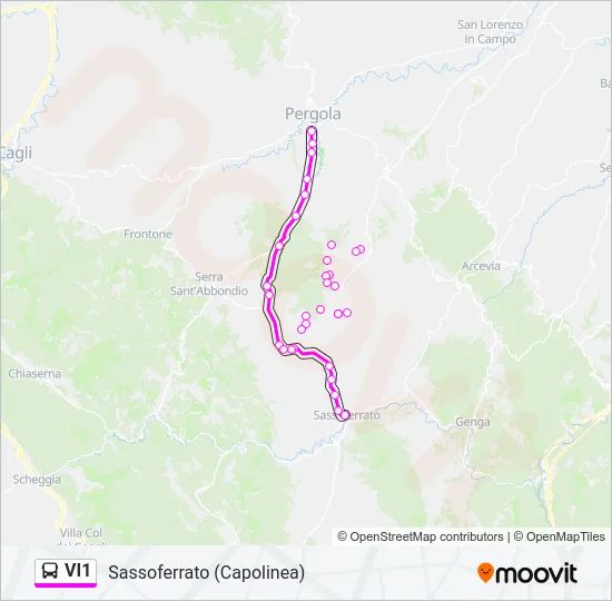 VI1 Bus Line Map
