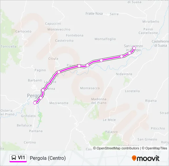 VI1 Bus Line Map