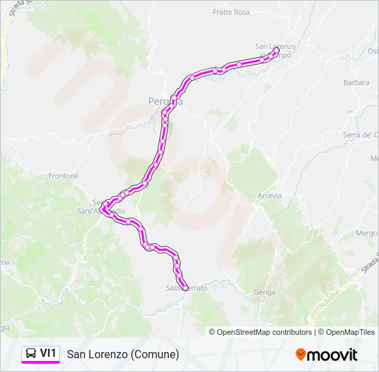 VI1 Bus Line Map