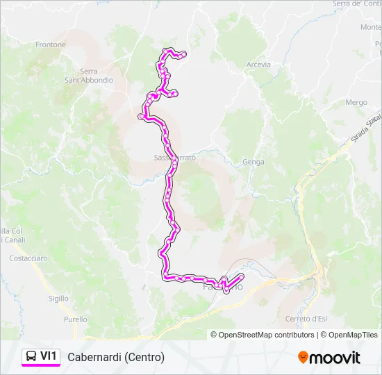 VI1 Bus Line Map