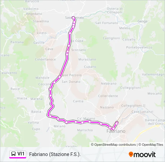 VI1 Bus Line Map