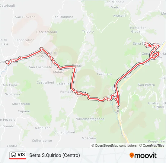 VI3 Bus Line Map