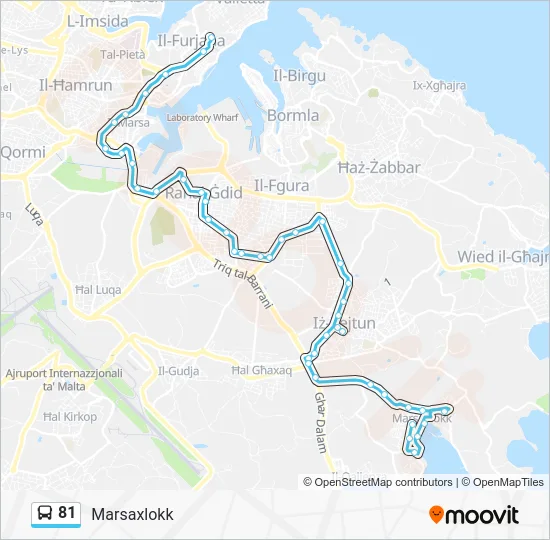 Percorso linea bus 81