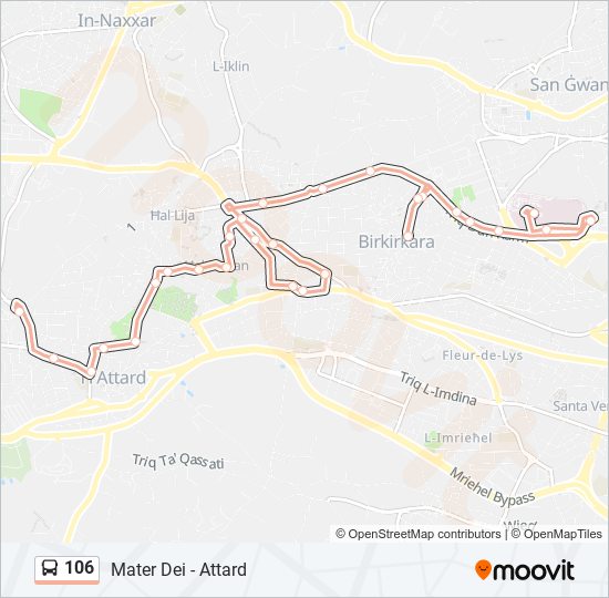 Bus 106 Route Map 106 Route: Schedules, Stops & Maps - Mater Dei (Updated)