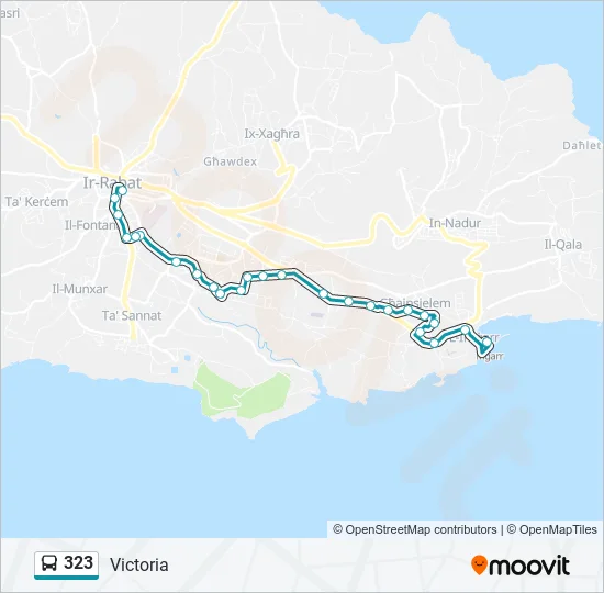 323 Bus Line Map