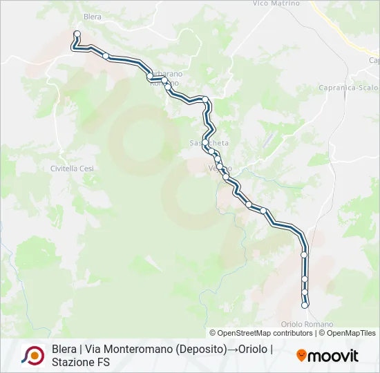 COTRAL Bus Line Map