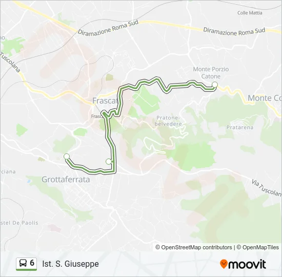 6 Bus Line Map