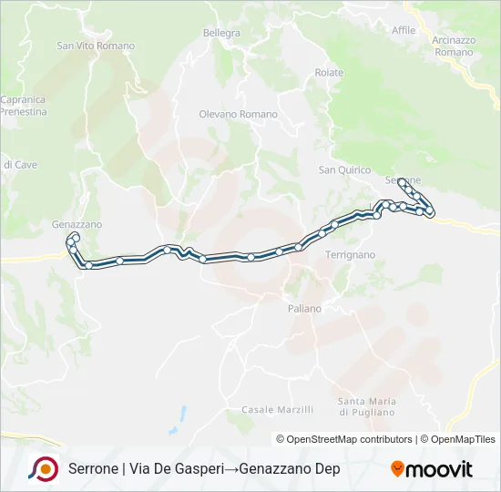 COTRAL Bus Line Map