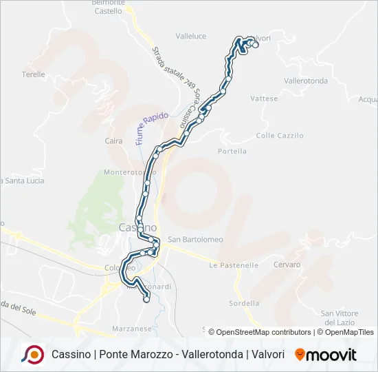 COTRAL Bus Line Map