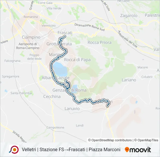 COTRAL Bus Line Map