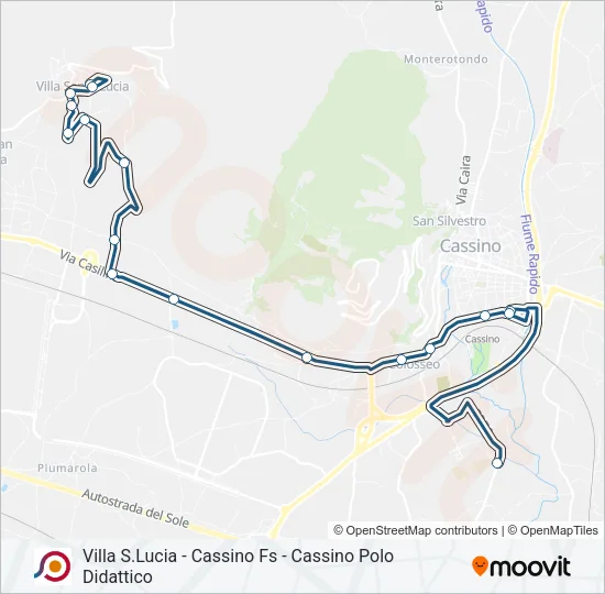 COTRAL Bus Line Map