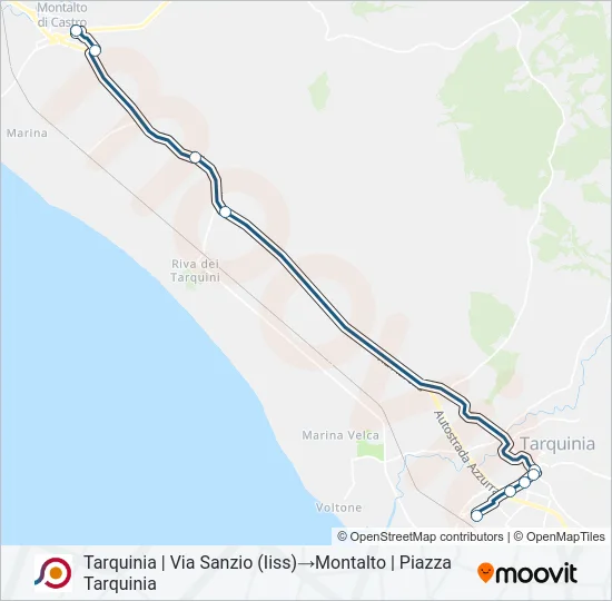 COTRAL Bus Line Map