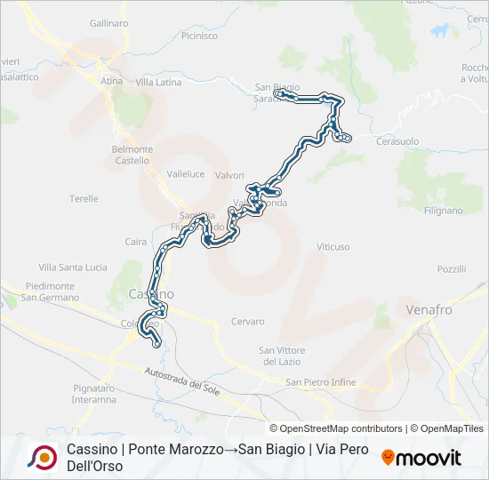 COTRAL Bus Line Map
