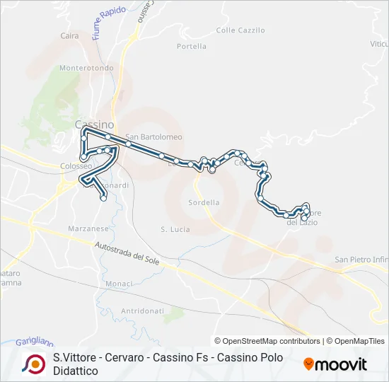 COTRAL Bus Line Map